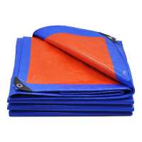 Feilun China PE tarpaulin factory price water-proof blue and orange PE tarpaulin