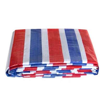 Feilun China PE tarpaulin factory price water-proof colour stripe colourful PE tarpaulin